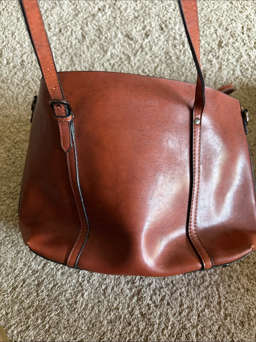 Women's Tan Tote Shoulder Bag - Classic Everyday Carry